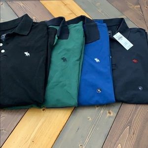 Set of 4 Abercrombie & Fitch Polos size XL 1NWT